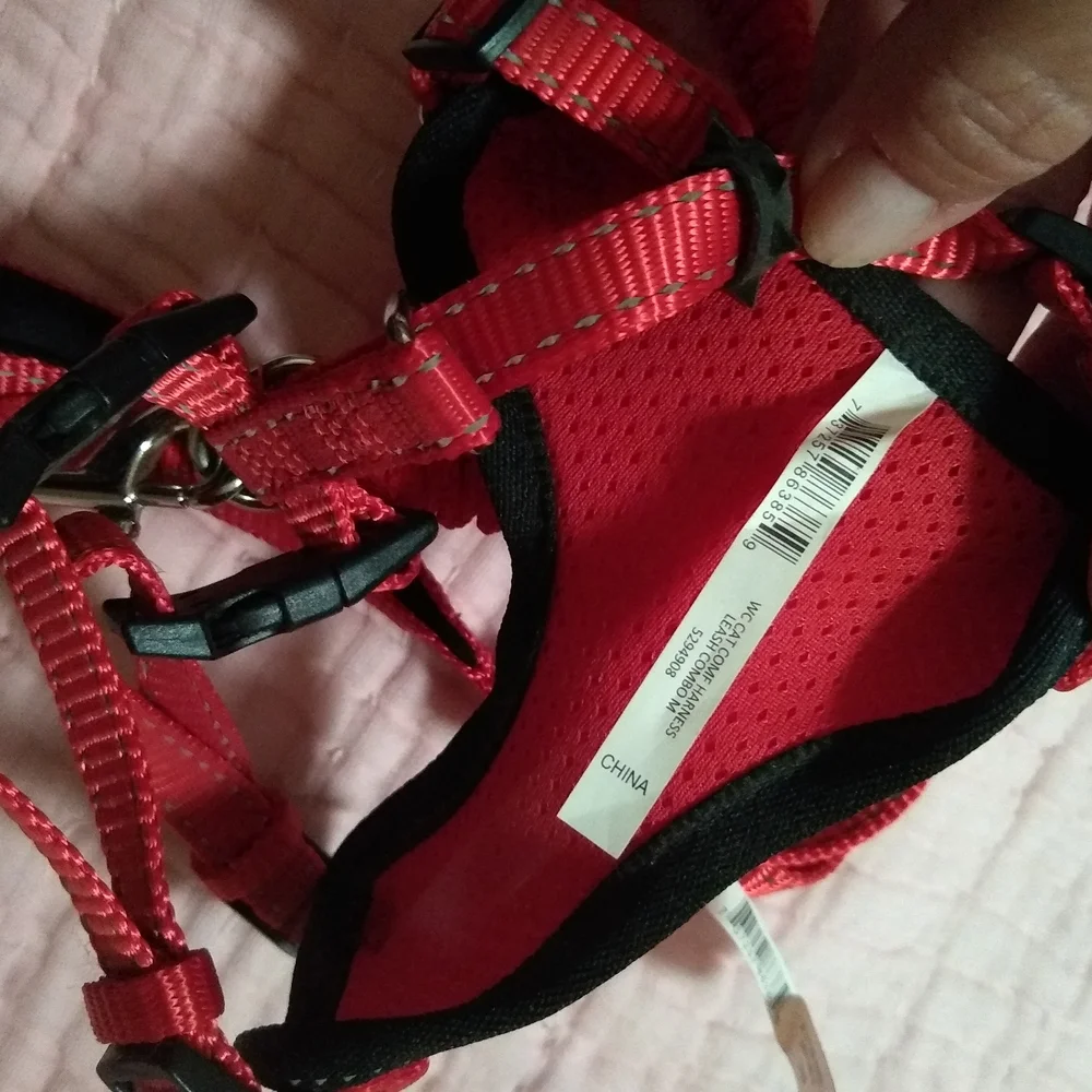 Red Cat Harness and Leash Set